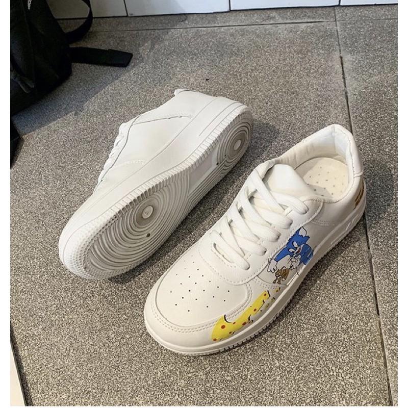 Giày thể thao sneakers nữ tom & jerry độn đế siêu hot hit