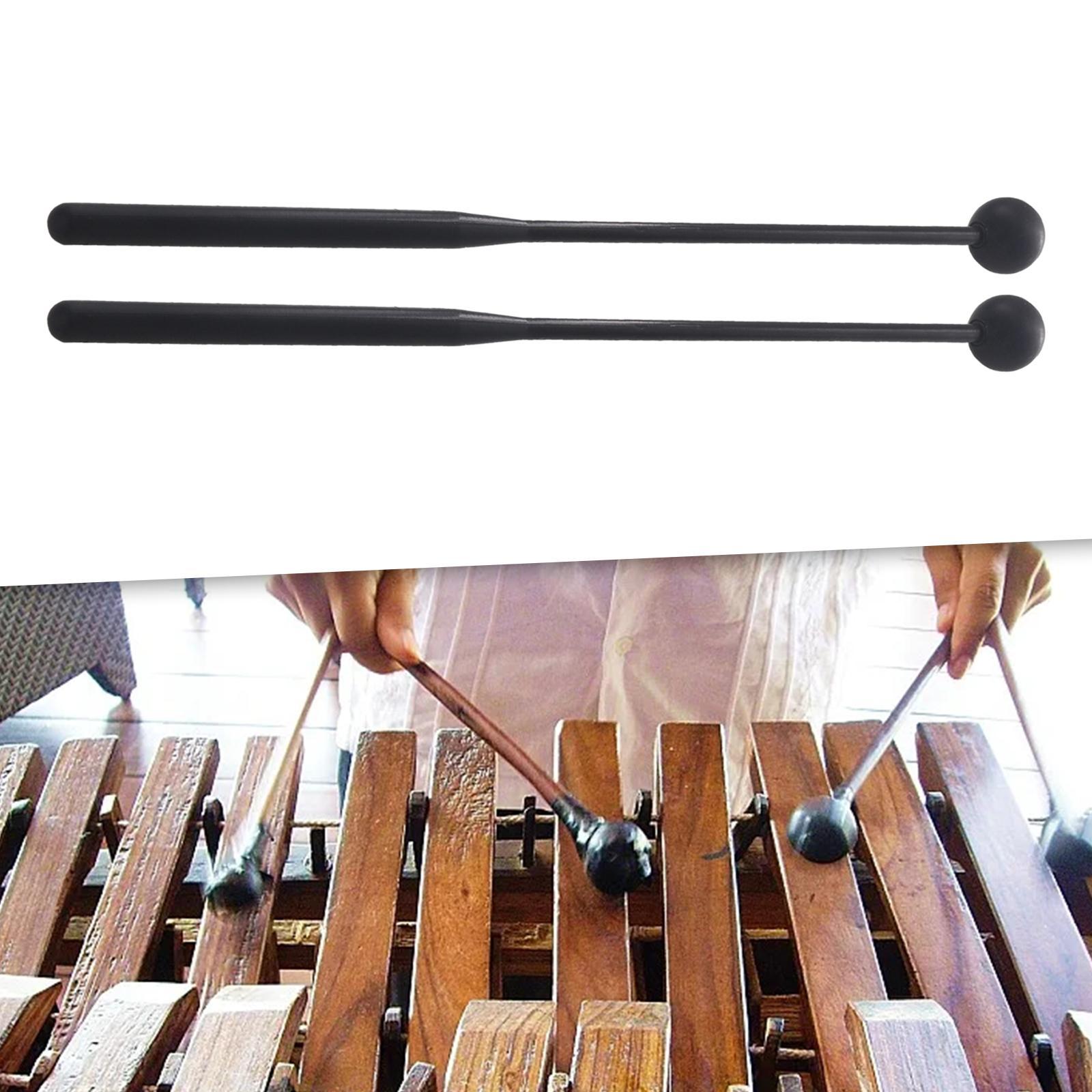 2Pcs Drum Mallet Portable Percussion Drumsticks for Yoga Timpani Performance