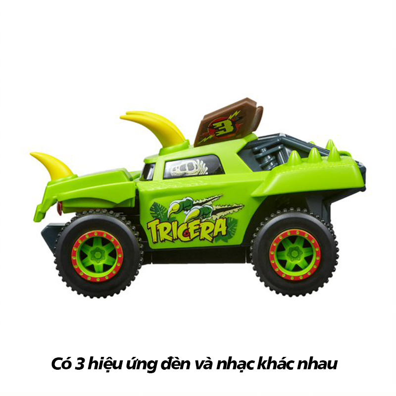 Đồ Chơi ROAD RIPPERS Siêu Xe Quái Vật Mega-Tricera (Có Tiếng Đèn Động Cơ) 20112/20110