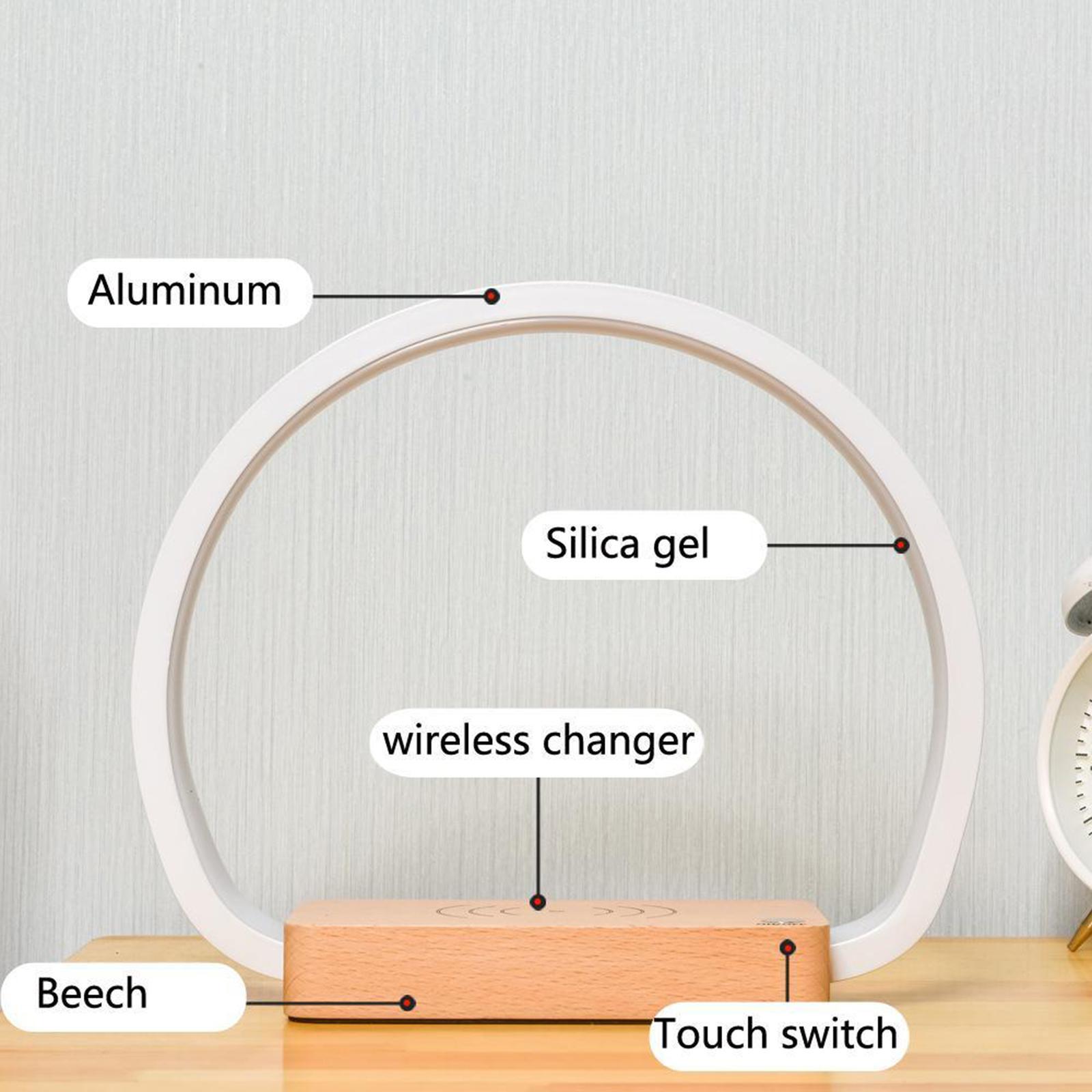 LED Bedside Lamp with  Charger Charging Dock Night Light for   XR X