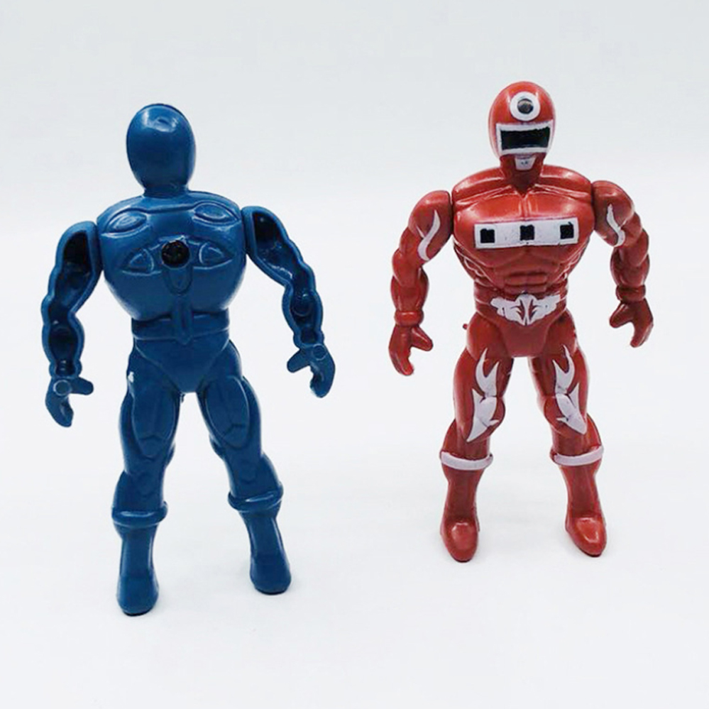 Bộ 12 đồ chơi mô hình siêu nhân Robot mini bằng nhựa cho bé trai khớp tay cử động lên xuống - Màu ngẫu nhiên
