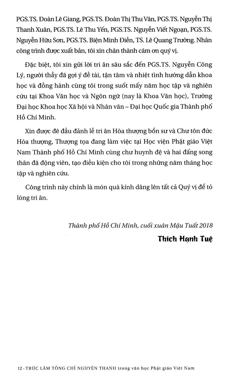 Trúc Lâm Tông Chỉ Nguyên Thanh Trong Văn Học Phật Giáo Việt Nam