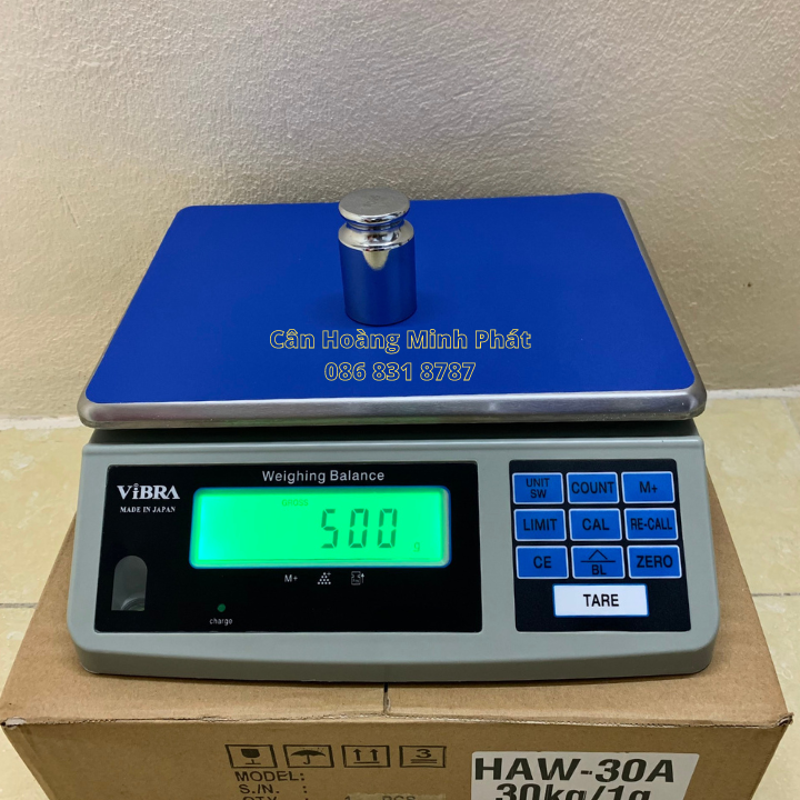 Cân Điện Tử Cân Hàng Vibra Japan HAW [3kg/0.1g] - [6kg/0.2g] - [15kg/0.5g] - [30kg/1g