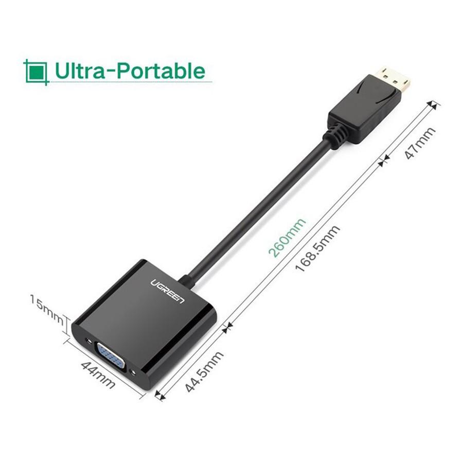 Cáp chuyển đổi Displayport to VGA Ugreen 20415 cao cấp - Hàng Chính Hãng