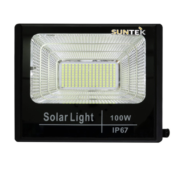 Đèn năng lượng mặt trời Suntek 100W_200W - Chính hãng - hộp đèn nhôm đúc - thời gian sáng trên 12hr