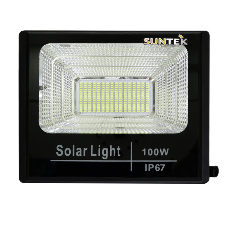 Đèn đường năng lượng mặt trời  Suntek 100W_200W - Chính hãng - hộp đèn nhôm đúc - thời gian sáng trên 12hr