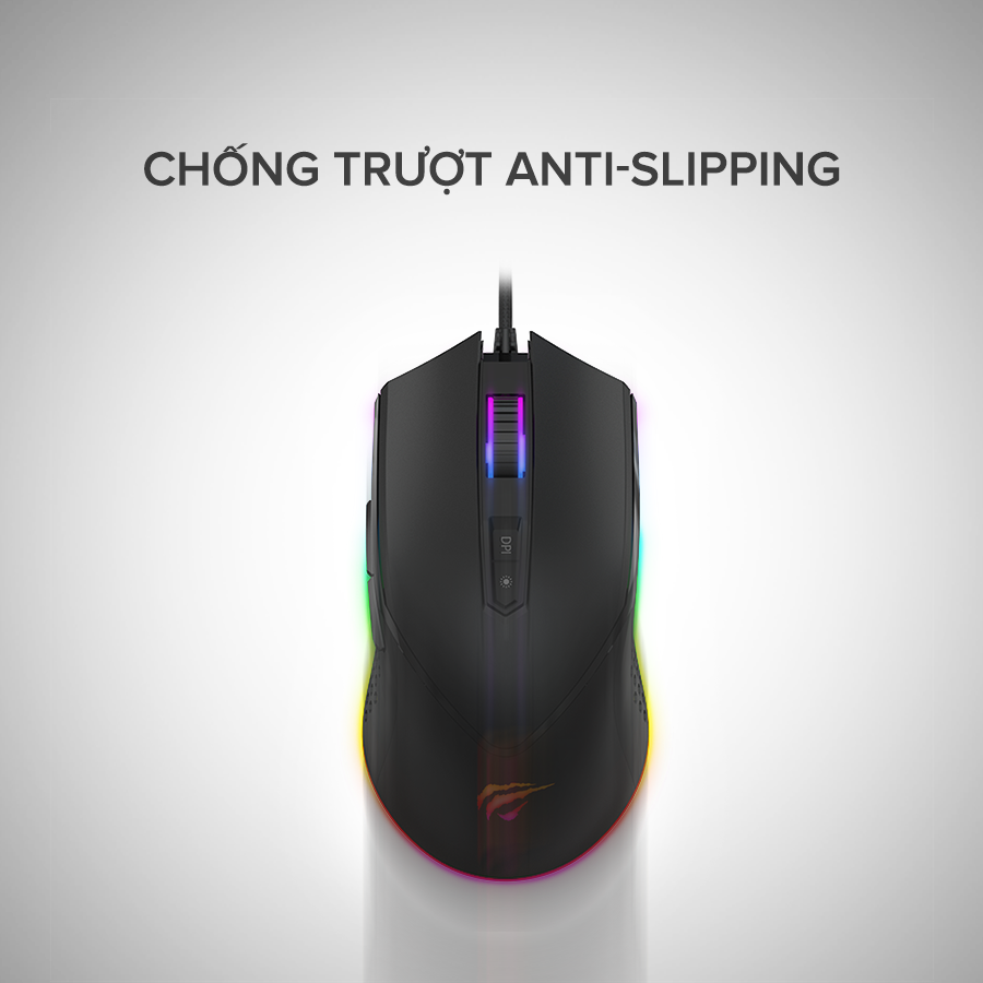 Chuột Gaming Có Dây HAVIT MS814 Thiết Kế Công Thái Học, Nhiều Chức Năng Tiện Dụng - Hàng Chính Hãng