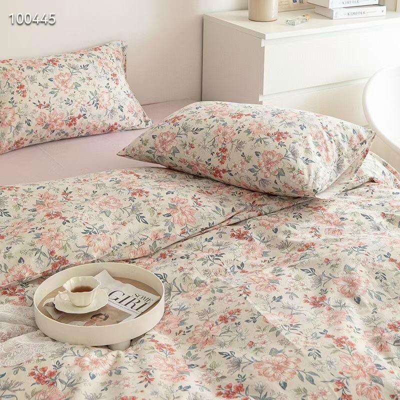 Set Cotton Living 100% Hàng Nhập Khẩu Nguyên Set Màu Hoa Nhí