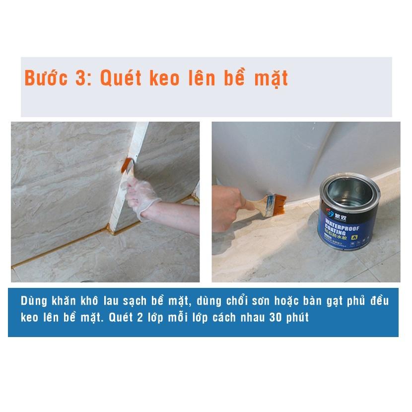 Set 5 Kg Keo Chống Thấm TAIKOMI Epoxy - Chống Thấm A/B Trong Suốt 2 Thành Phần, Sử Lý Chống Thấm Mặt Sàn Nhà Vệ Sinh,Gạch Men, Sàn Ốp Lát