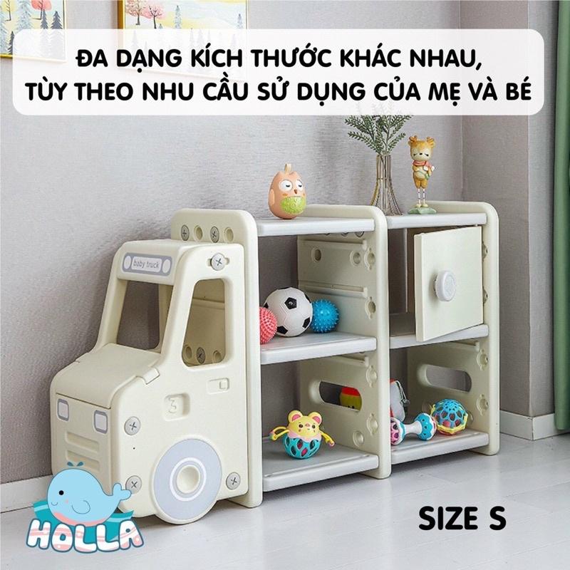 Tủ kệ đựng đồ chơi cho em bé hình ô tô HOLLA chính hãng