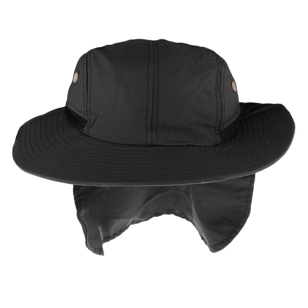 360-degree Outdoor Jungle Hat Shawl Neck Sun Protection Hat Face Protection Blue