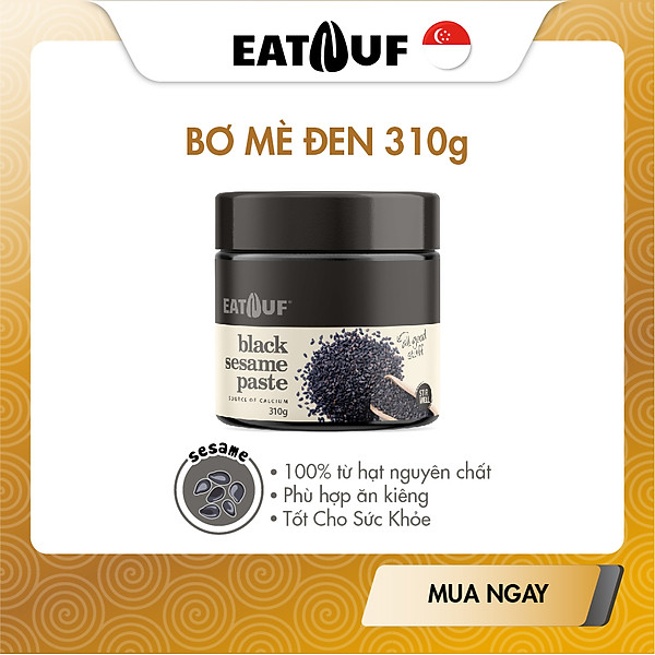 Combo 4 Loại Bơ Hạnh Nhân Hạt Điều Hạt Bí Mè Đen EATNUF Không Đường Nhập Khẩu Singapore 100% Đạm Thực Vật