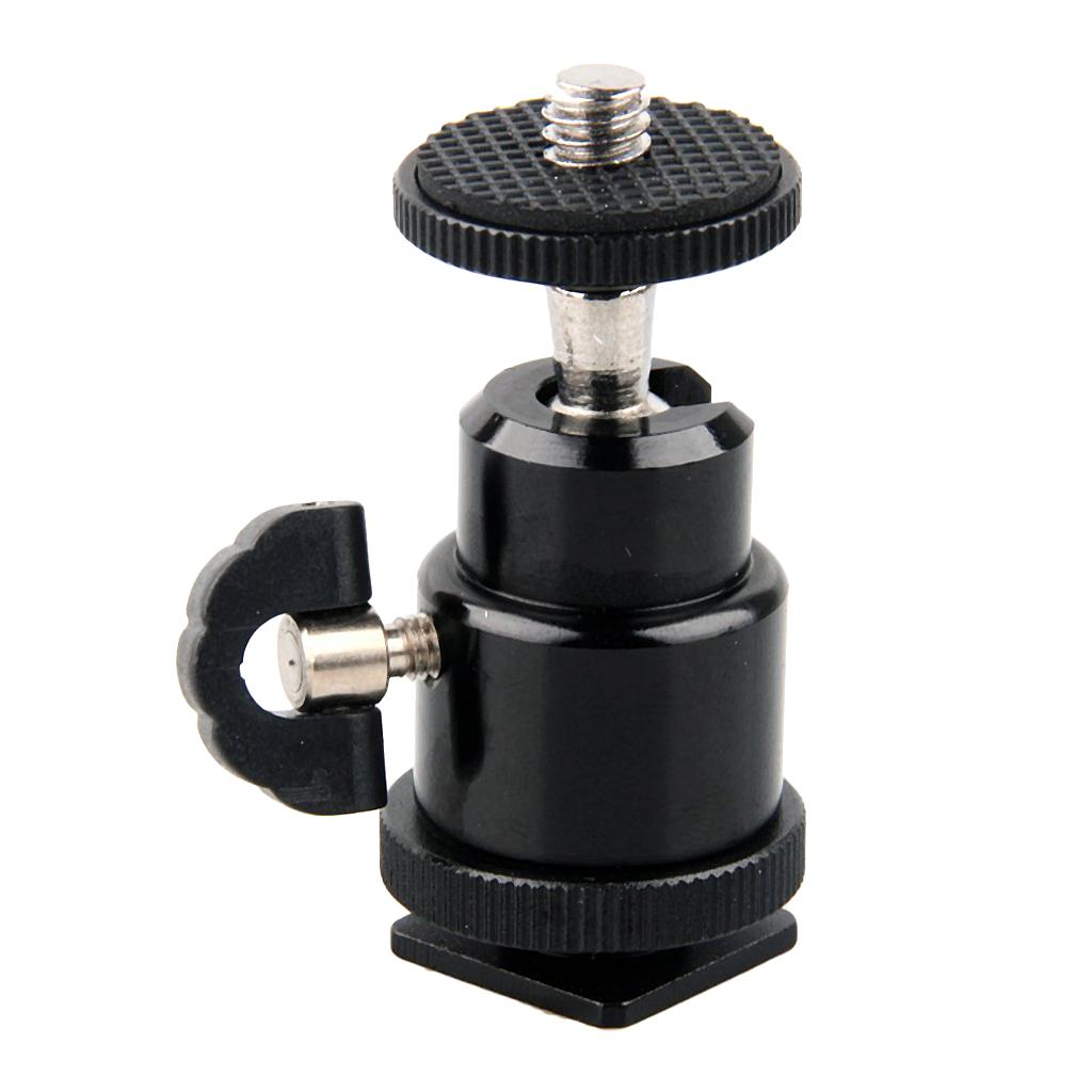 1/4'' Mini Smart Ball Head Bracket/Holder/Mount fr Camera Tripod Hot Shoe