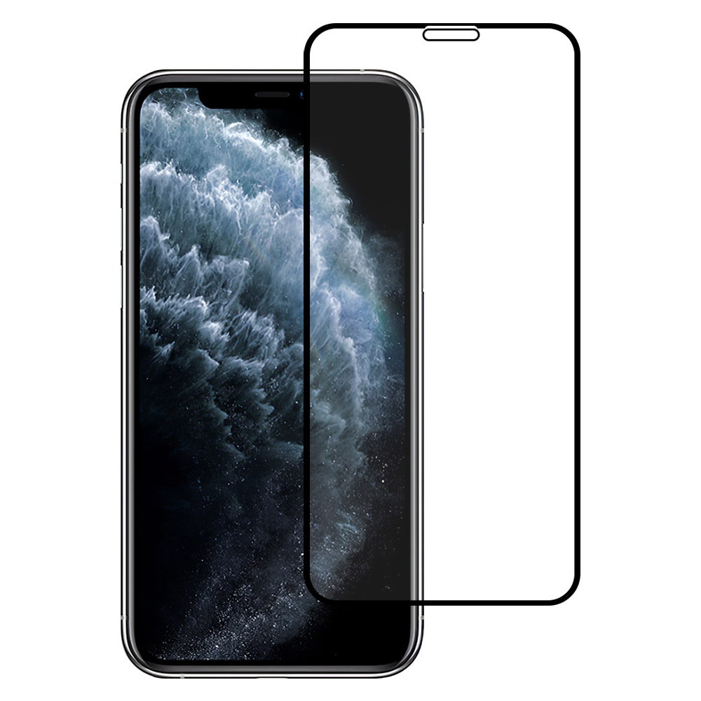 Miếng Dán Kính Cường Lực Cho Iphone 11 Pro - Màu Đen - Full Màn Hình - Hàng Chính Hãng