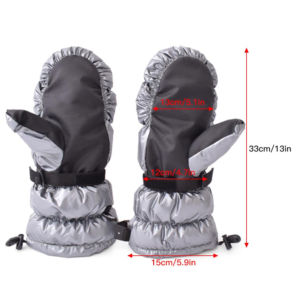 Duck Down Ski Mittens Waterproof Windproof Winter Snow Mitt Gloves for Men Women Motorcycling Bike Riding Cycling
