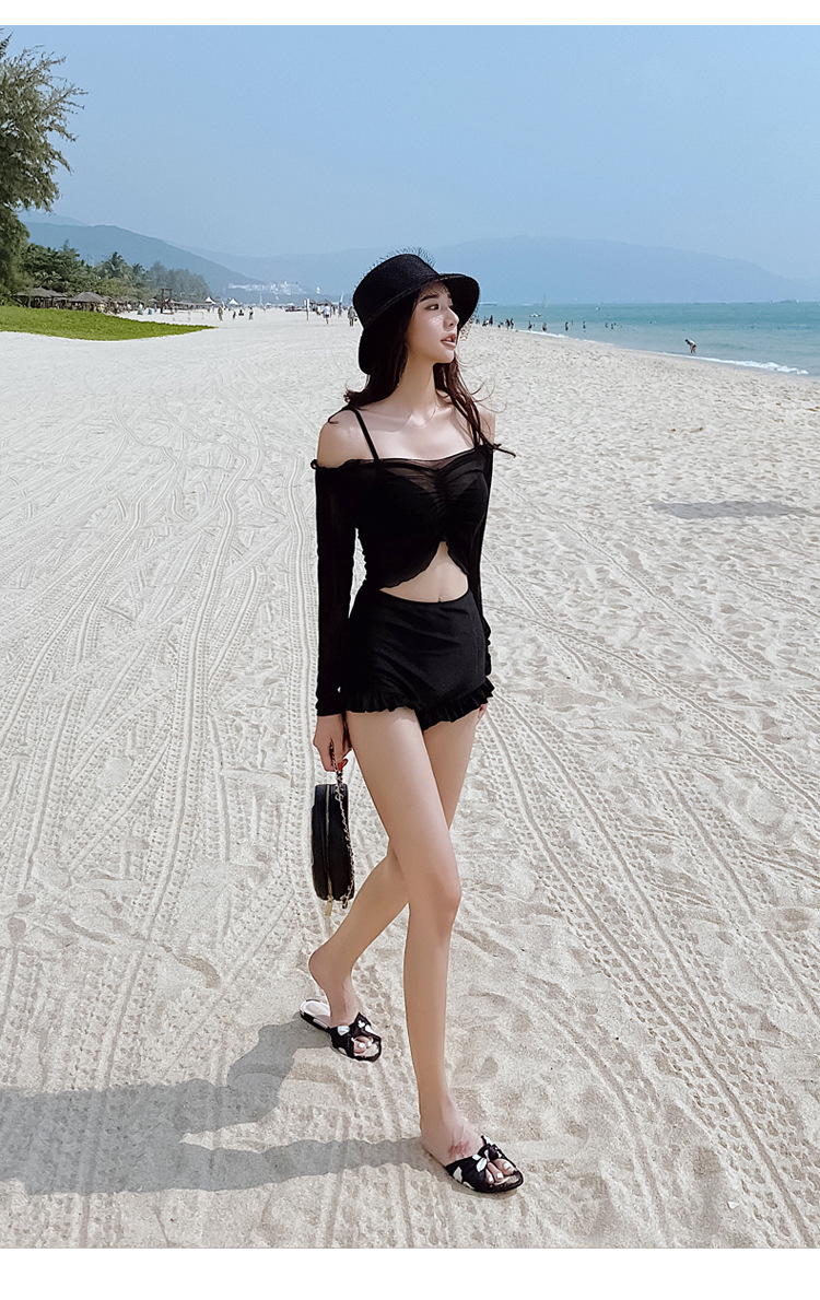 Bộ Bơi Bikini Set 3 - 2 mảnh kèm áo lưới dài tay