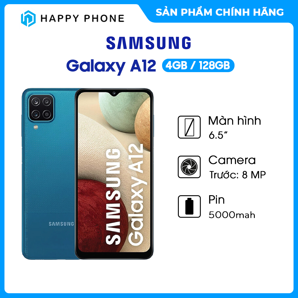 Điện Thoại Samsung Galaxy A12 (4GB/128GB) - ĐÃ KÍCH HOẠT BẢO HÀNH ĐIỆN TỬ - Hàng Chính Hãng