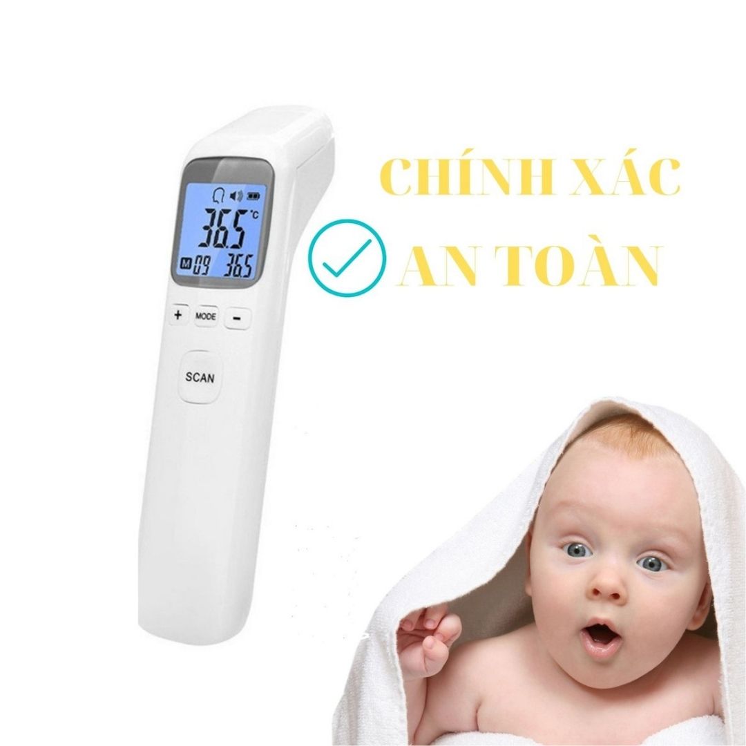 Nhiệt kế điện tử hồng ngoại đa năng đo trán, đo nhanh, chính xác