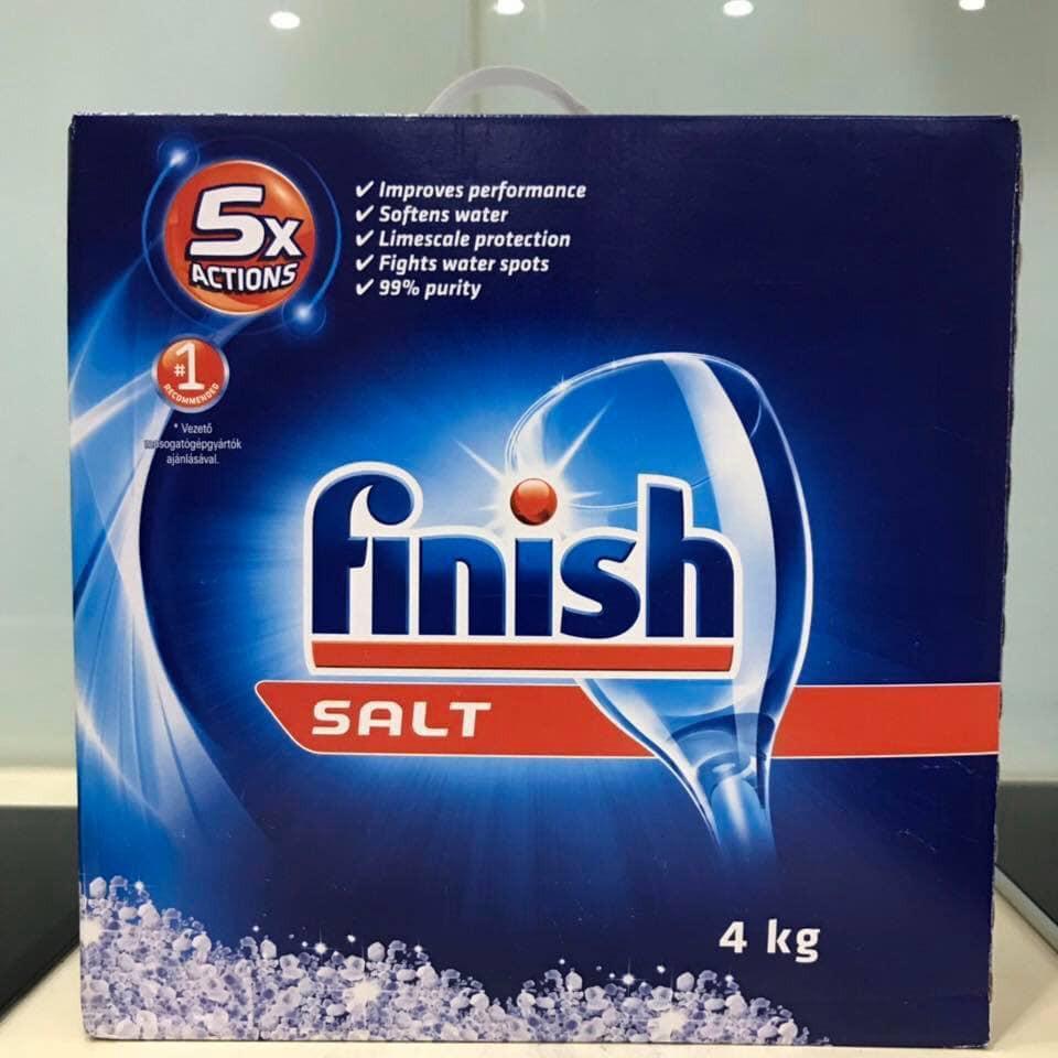 Muối rửa bát Finish 4kg ( hàng nhập khẩu Châu âu )