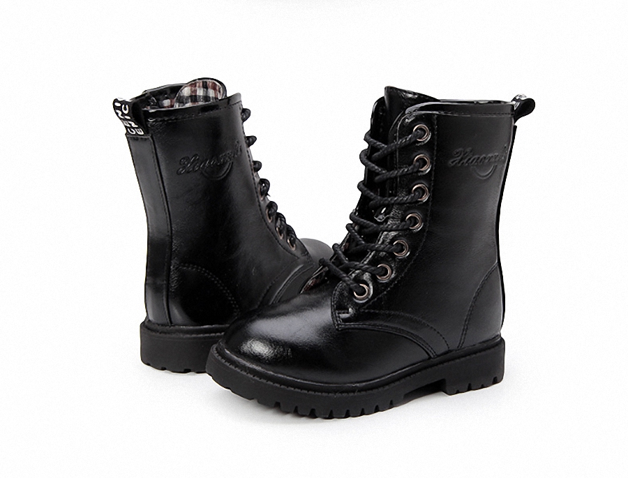 Bốt combat/Boots cổ ngắn cho bé gái, phong cách Hàn Quốc, BA238