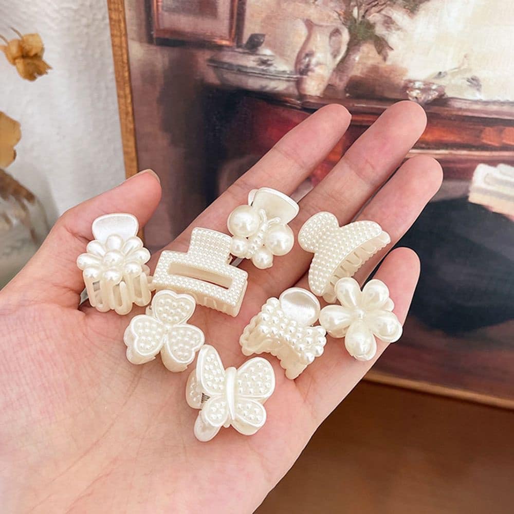 Set 11 Chiếc Kẹp Càng Cua Nhỏ Nhựa Nhiều Kiểu Xinh Xắn Phong Cách Hàn Quốc Cho Nữ