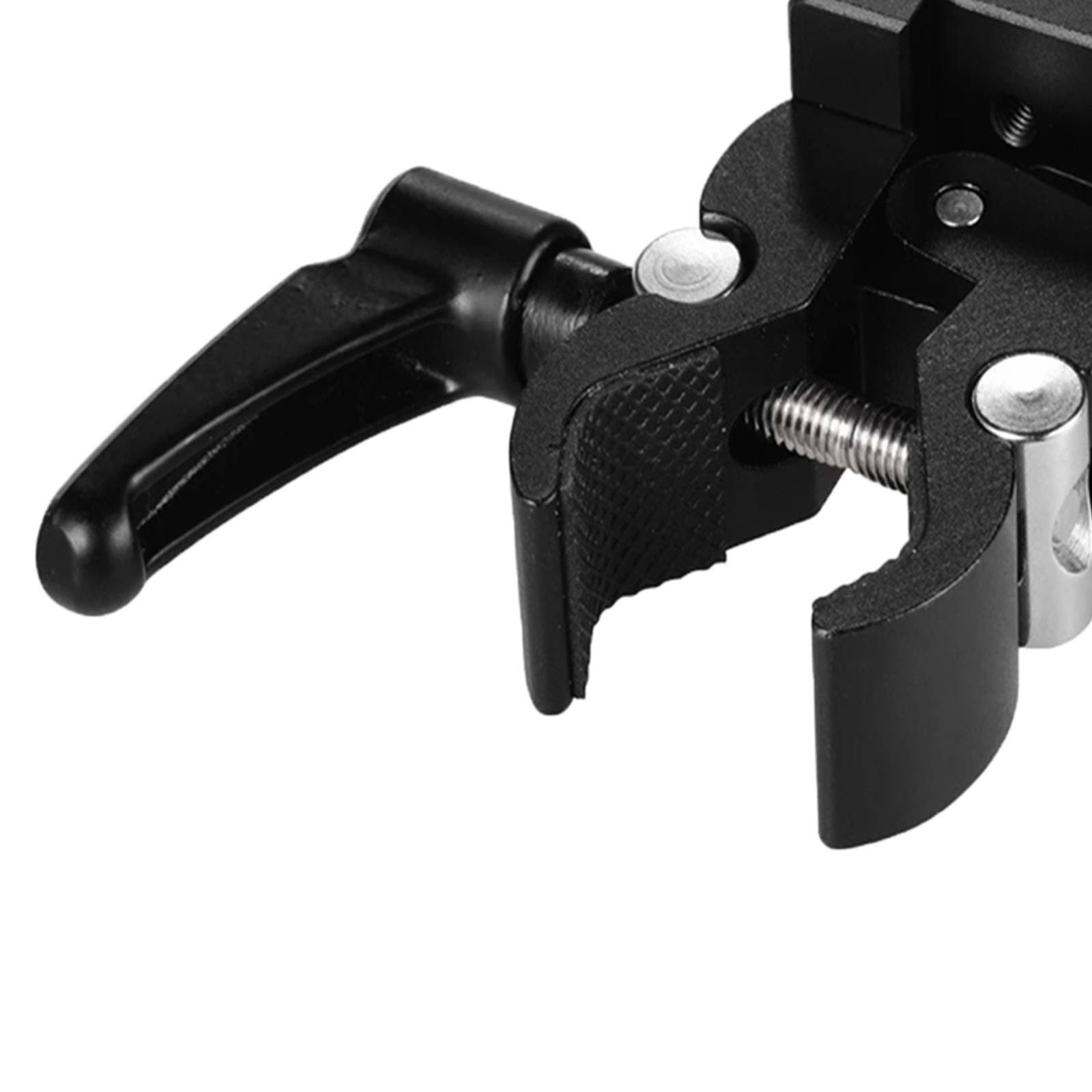 Battery Adapter with Clamp Alloy for Mounting to Light Stand Tripod
