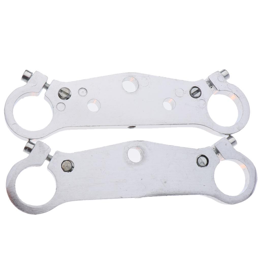 2X 2x 1'' Front Fork Top Triple Clamp Tree Upper