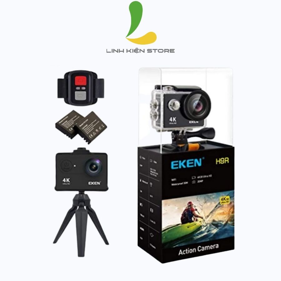 Combo camera hành trình Eken H9r – Bản mới nhất Version 8.1 - Hàng chính hãng