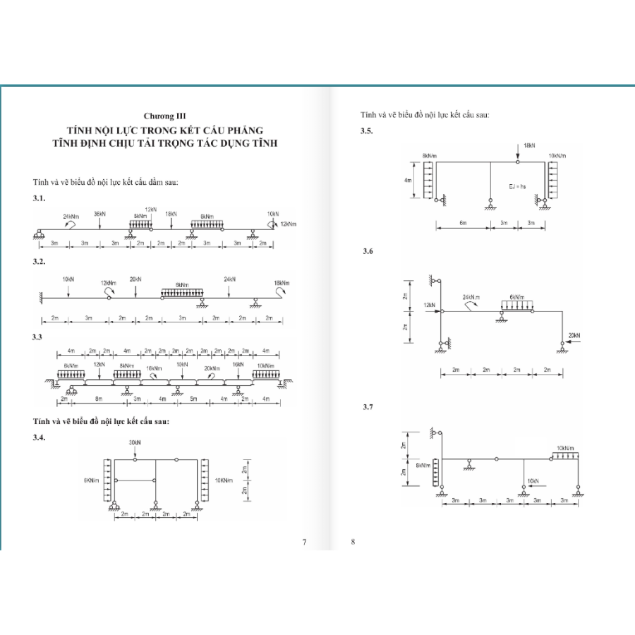Bài Tập Cơ Học Kết Cấu - Tập 1: Kết Cấu Tĩnh Định