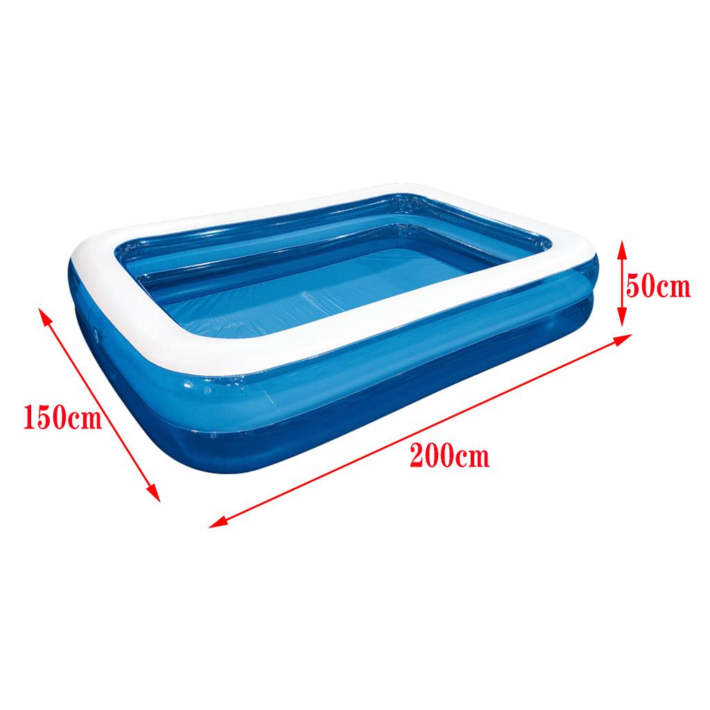 Inflatable Pool Blow up Kids Swimming Pool for Family Garden Backyard