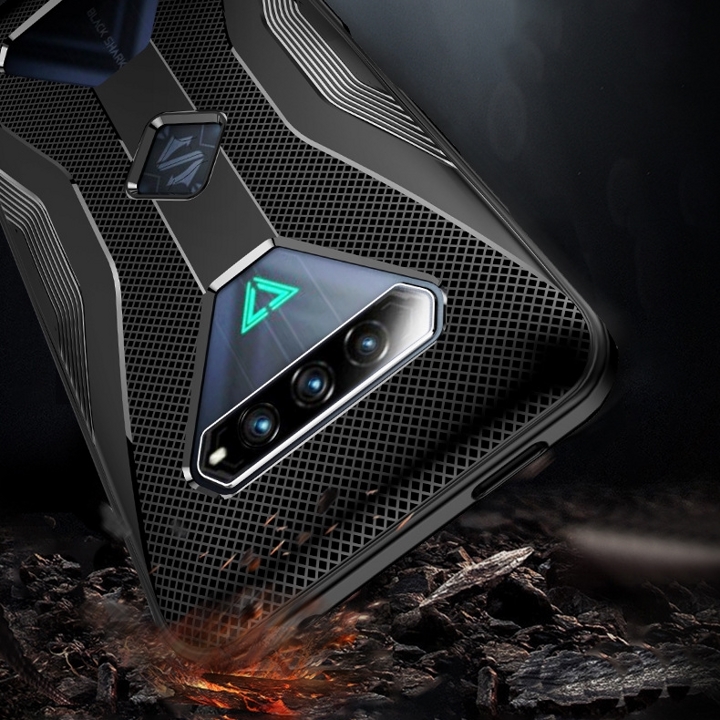 Ốp lưng cho Black Shark 4 Pro - Shark 4 đen chống sốc