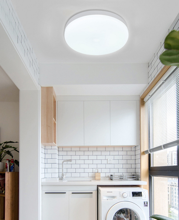 Bộ 2 Đèn LED Ốp Trần EURO LIGHT Cảm Biến Cơ Thể Người 24W 6500K - Home and Garden