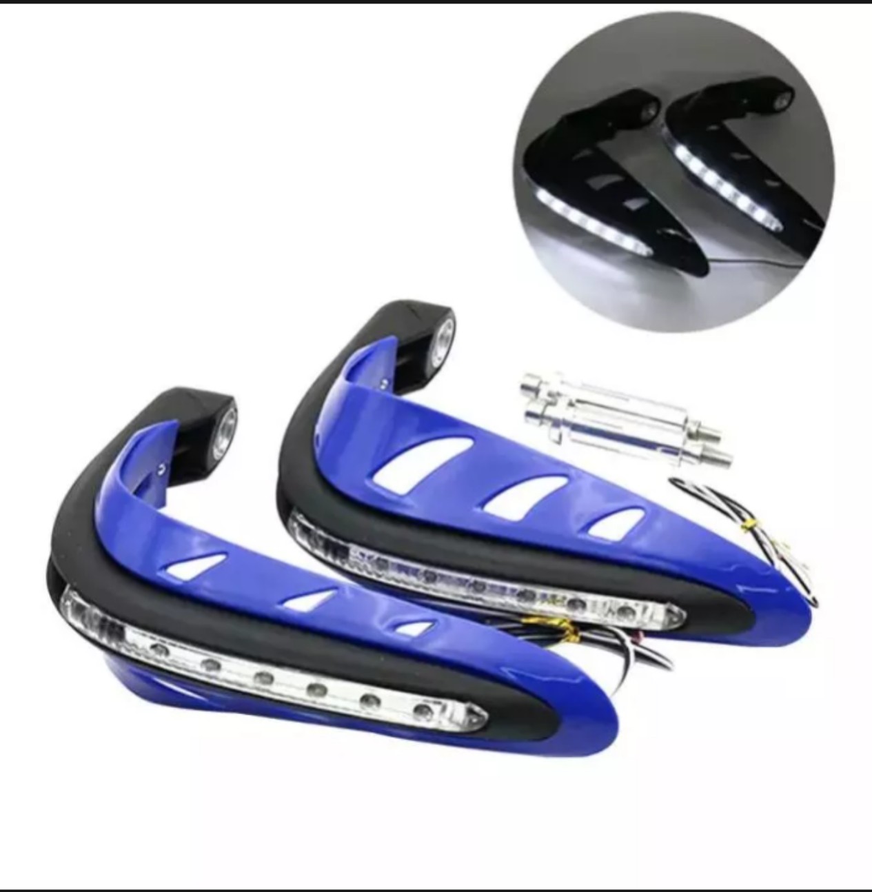 Bộ 2 gù chống đổ bảo vệ tay lái xe máy có đèn LED siêu đẹp
