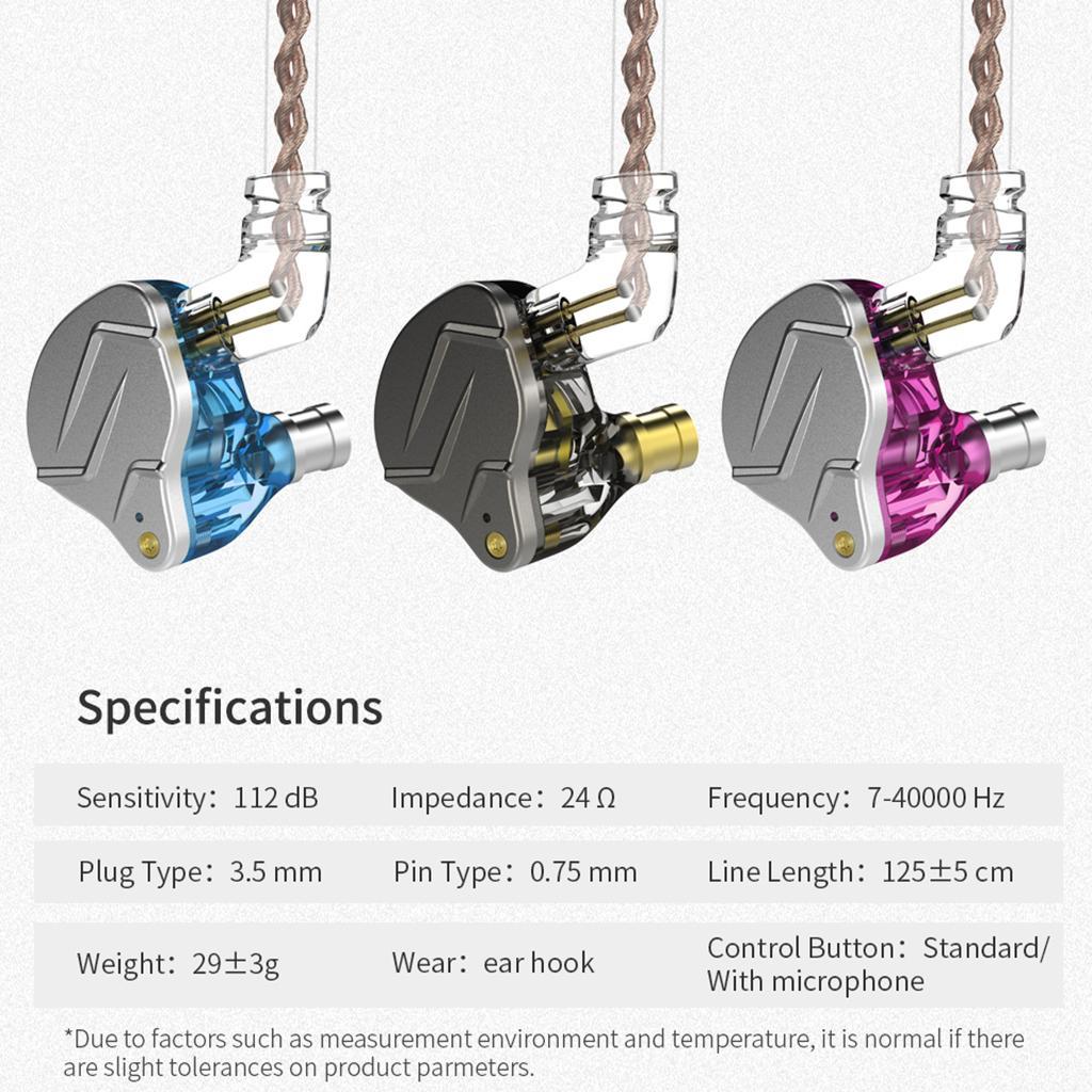 KZ PRO In Ear Earphone Balanced Armature Sport Headset HiFi Earbuds Black