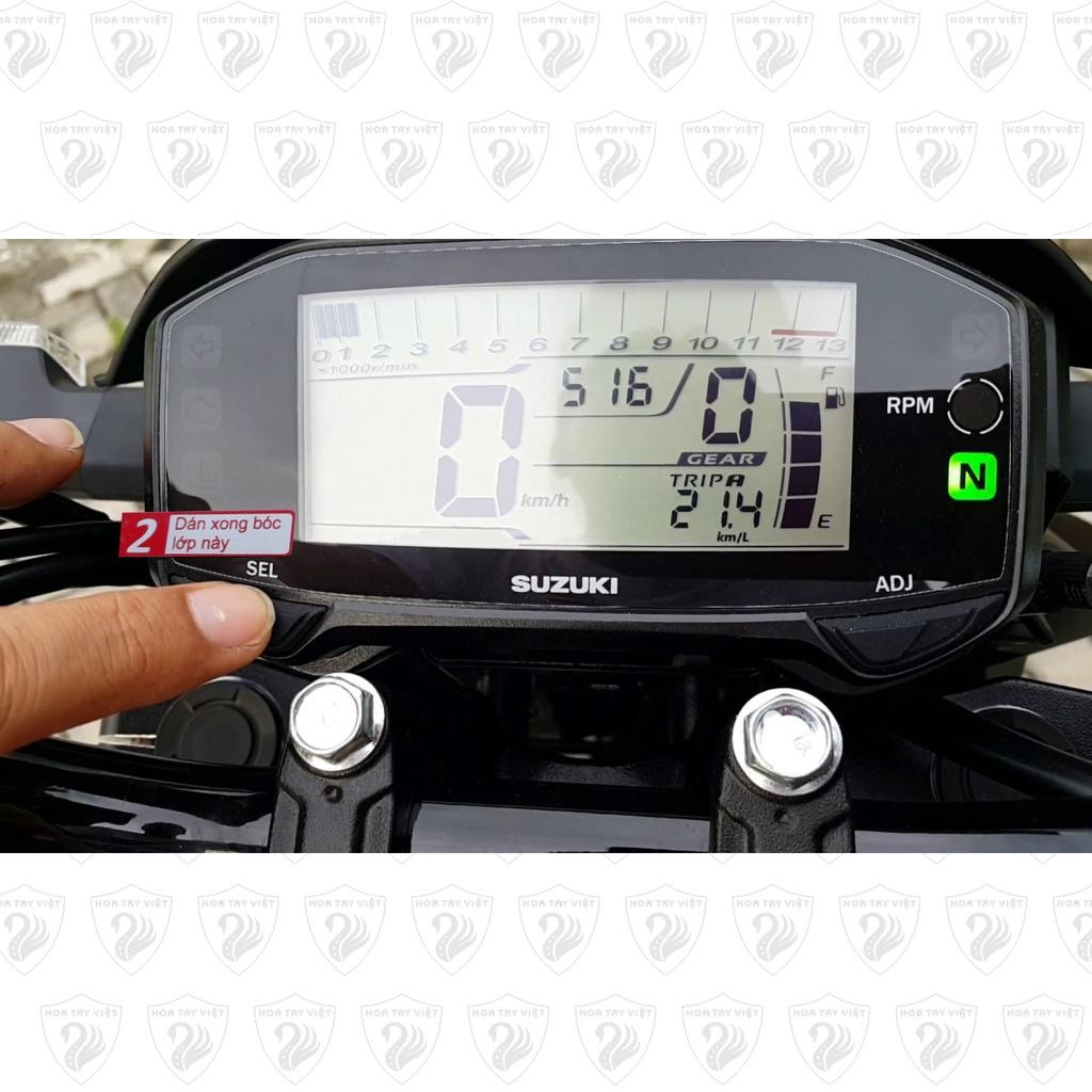 PPF Suzuki Satria Raider bảo vệ mặt đồng hồ chống trầy xước màn hình xe máy suzuki