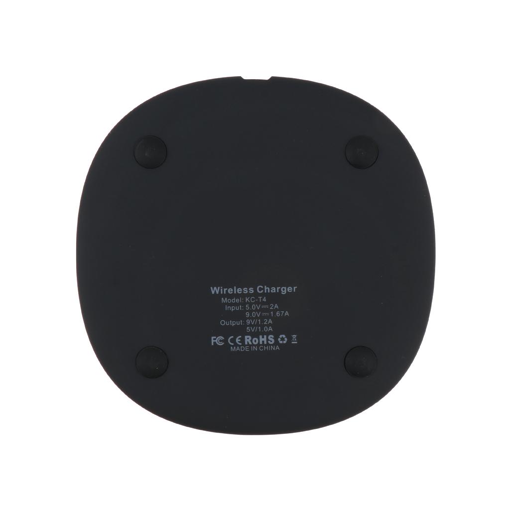 Qi Wireless Fast Charger 10W/1A Pad with One TYPE-C Interface for Samsung S8 S9 iPhone X 8 7 6 6S Plus