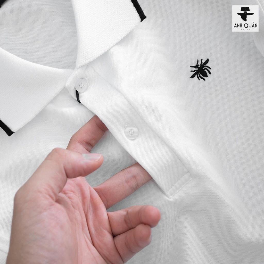 Áo thun nam polo coton cao cấp logo thêu ong- ?