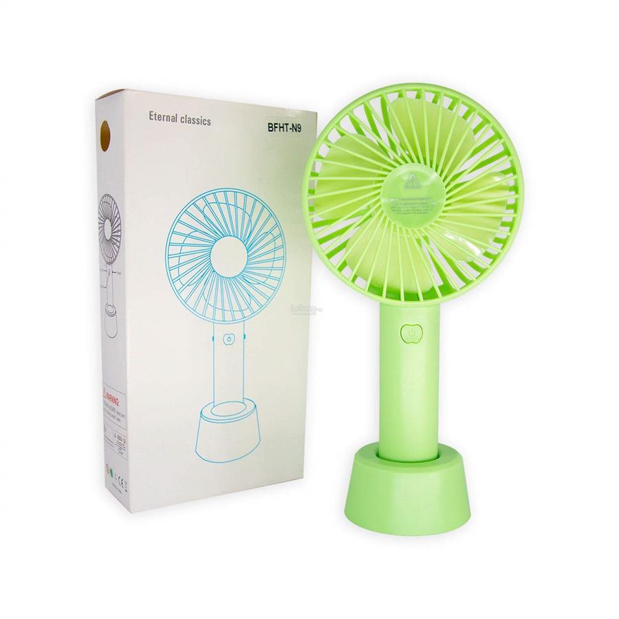 QUẠT CẦM TAY MINI 4 CÁNH SẠC PIN USB CÓ CHÂN ĐẾ ĐỂ BÀN