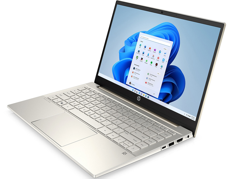 Máy Tính Xách Tay Laptop HP Pavilion 14-DV2033TU (Core i5-1235U, 8GB Ram, 512GB SSD, Intel Iris Xe, 14 inch FHD IPS, Win11H, Vàng) - Hàng Chính Hãng