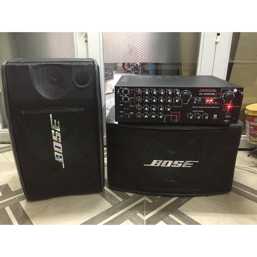 Trọn bộ dàn Karaoke gia đình: Amply BLUTOOTH và loa BO.SE 450 hát cực hay