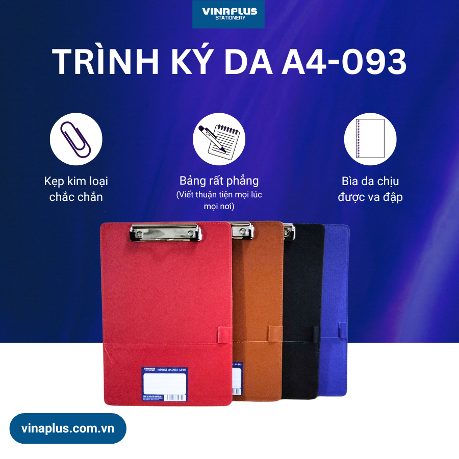 Bìa trình ký kẹp tài liệu a4/a5 văn phòng phẩm đơn bìa kẹp tài liệu a4/a5 tập hồ sơ đa chức năng VINAPLUS