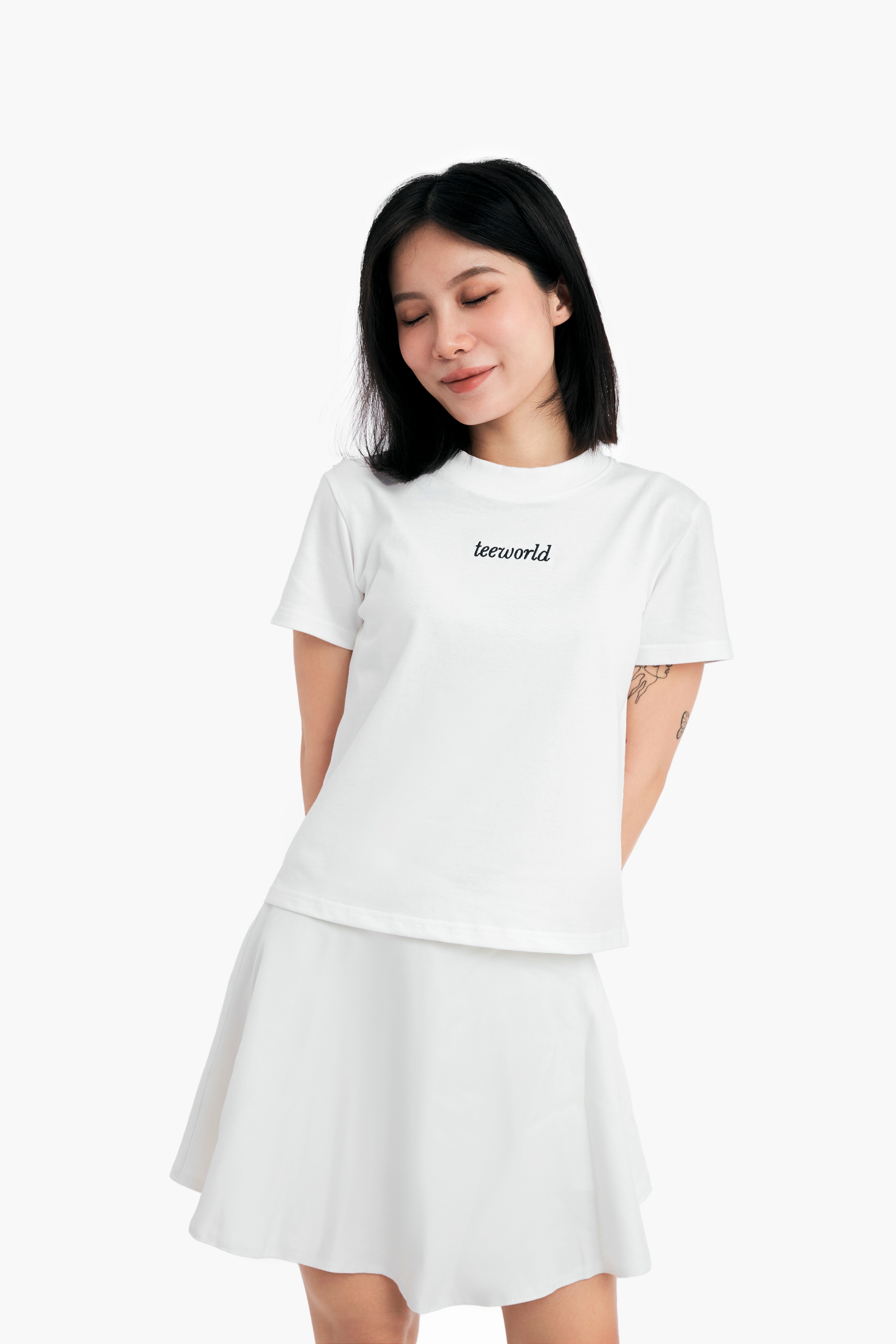 Áo thun Baby Tee Premium Basic White Local Brand Teeworld