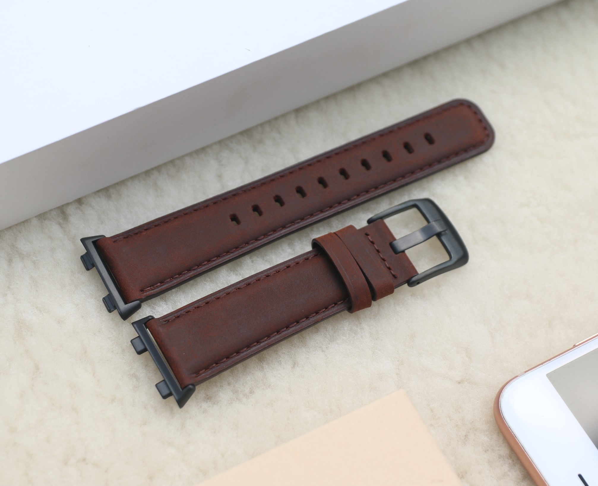 Dây Da Thay Thế Dành Cho Oppo Watch 41mm, 46mm Da Bò Sáp 2 Lớp Vintage