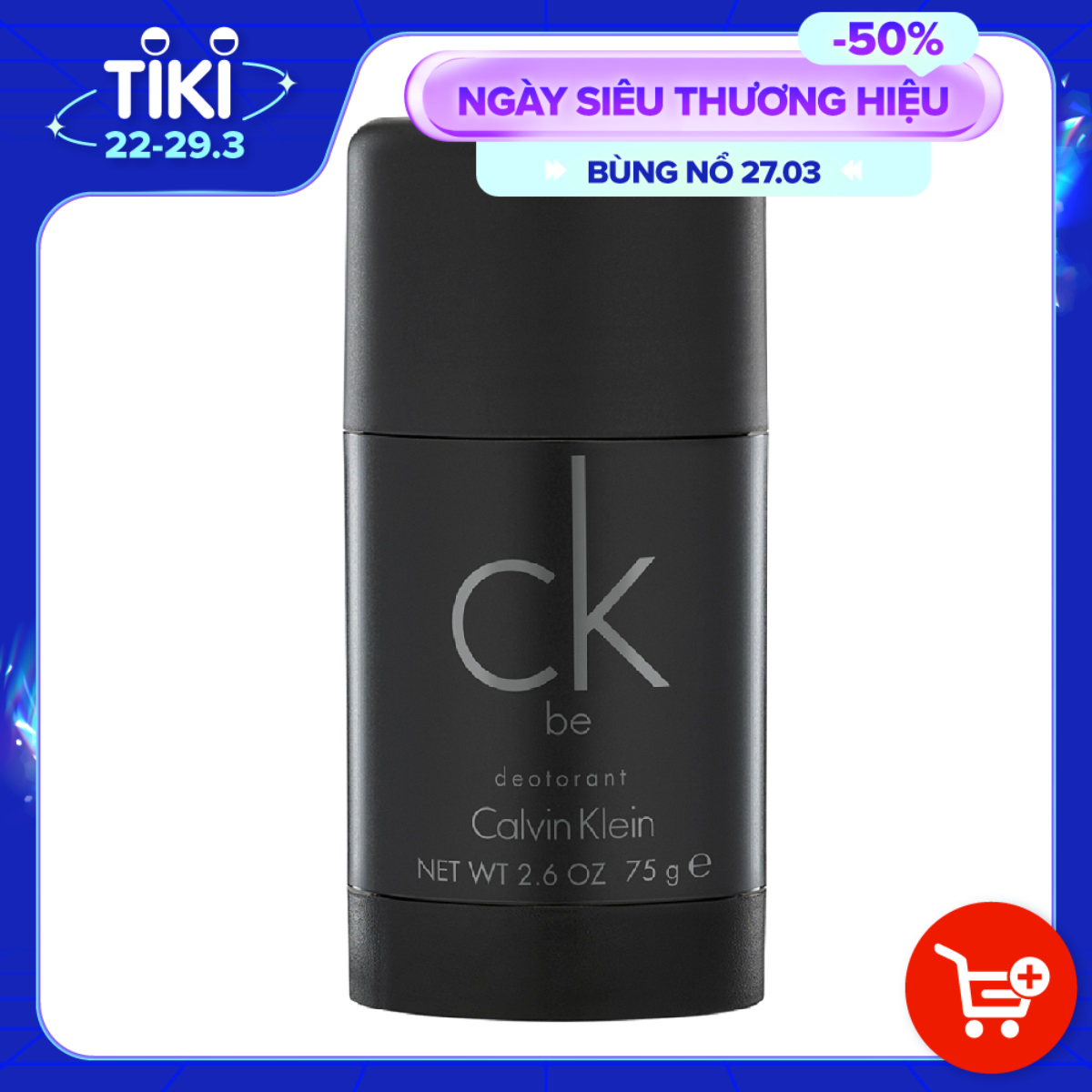 Sáp Khử Mùi Unisex CK Be Deodorant 88300108992 (75g)