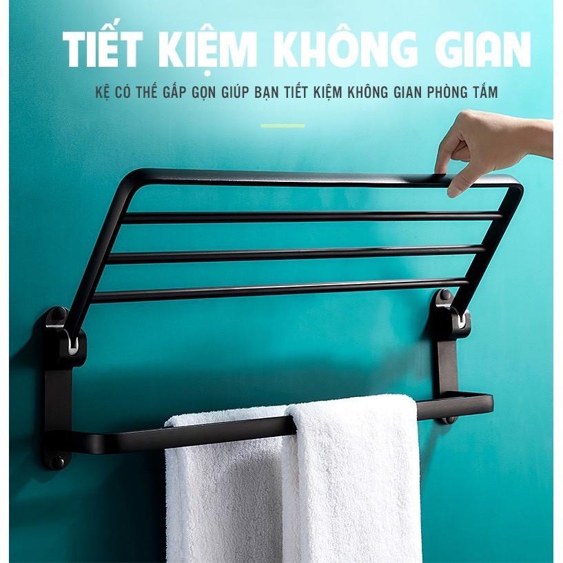 Giá Treo Khăn Nhà Tắm Cao Cấp Phong Cách Bắc Âu, Dán Tường Tiện Dụng, Không Khoan Đục