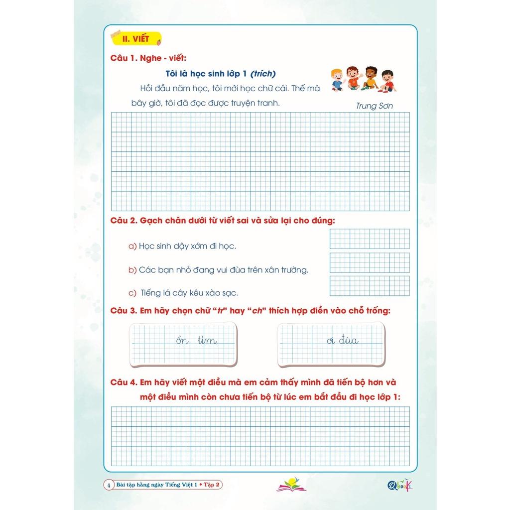 Sách Bài Tập Hằng Ngày Tiếng Việt Lớp 1 - Tập 2 - Kết Nối Tri Thức Với Cuộc Sống - Bản Quyền