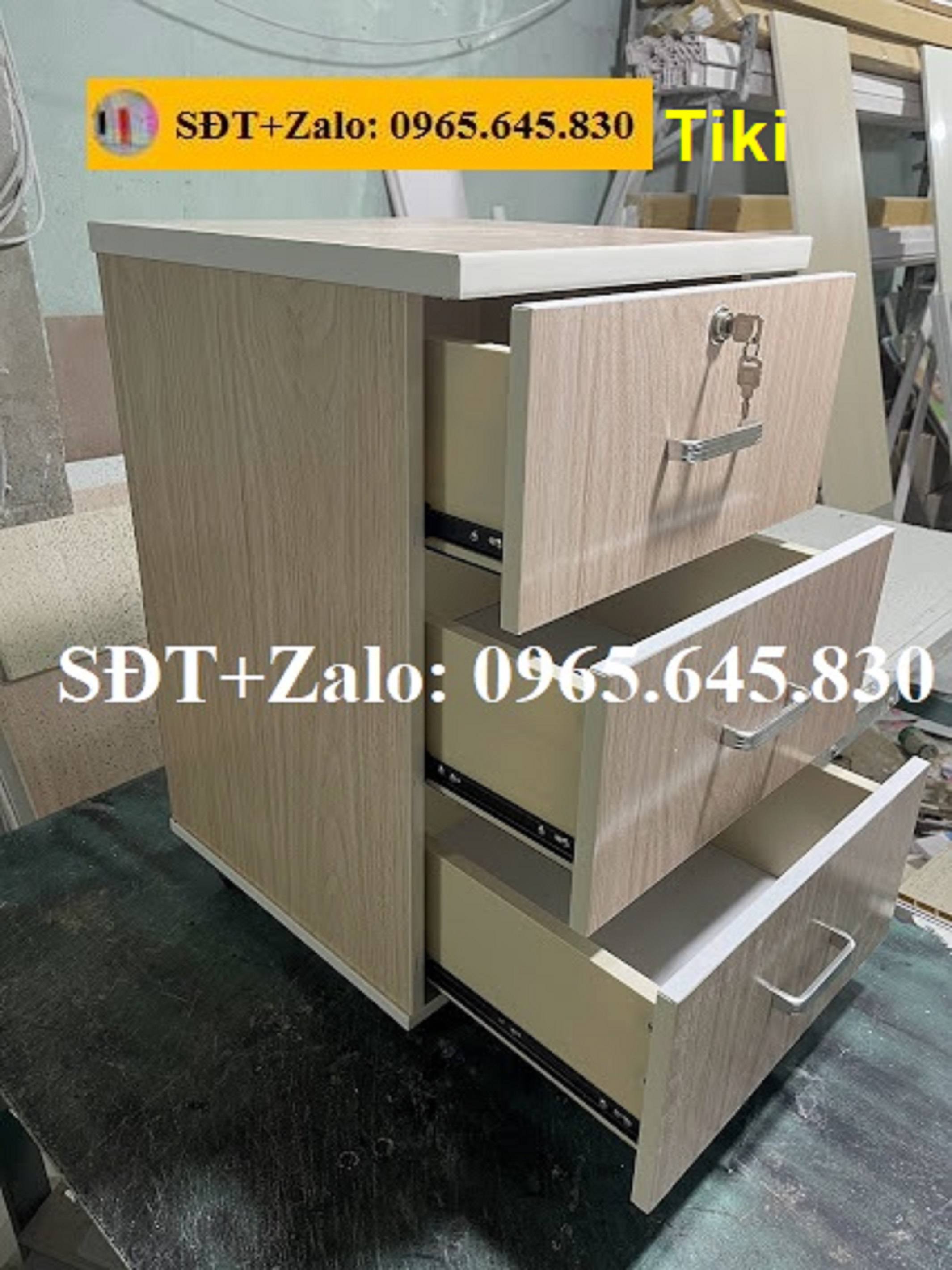 Tủ, Kệ Đầu Giường Nhựa Đài Loan Cao 70cm Ngang 42cm Màu Xoan Đào 905