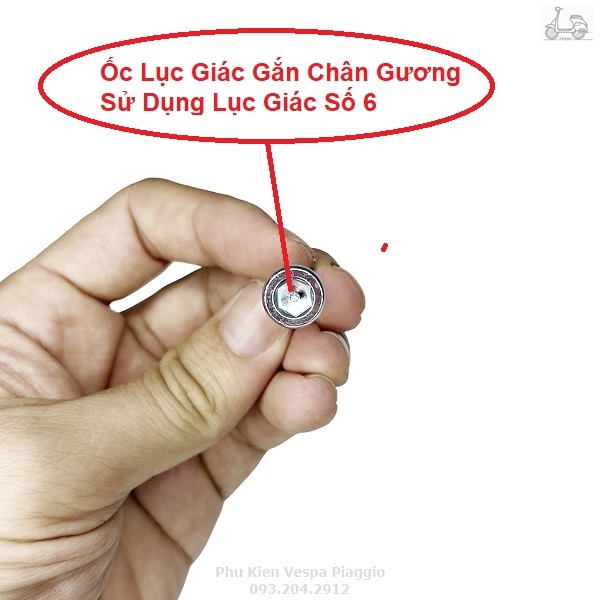 Ốc Lục Giác Gắn Chân Kính 10li 8li Đủ Ren Thuận Nghịch