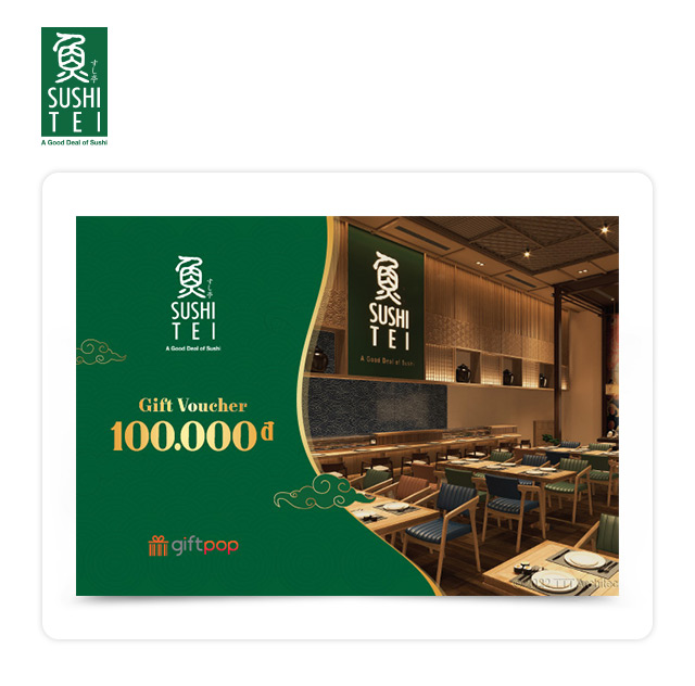 Phiếu Quà Tặng Sushi Tei 100K