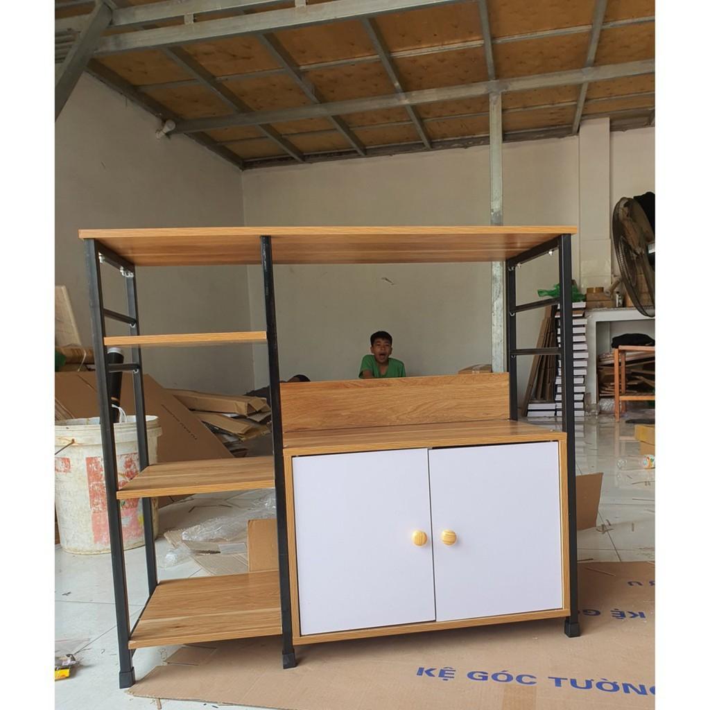 KỆ BẾP KỆ ĐỂ LÒ VI SÓNG 4 NGĂN KÈM NGĂN KÉO